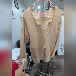 Lilly Pulitzer Cream V-Neck Top